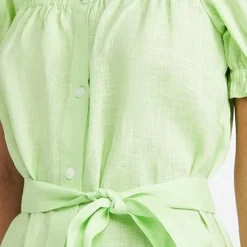 Sleeper Brigitte Linen Mini Dress In Lime -Deals Glitz Muse Store slepr3007012952 q5 2 0. UX357 QL90