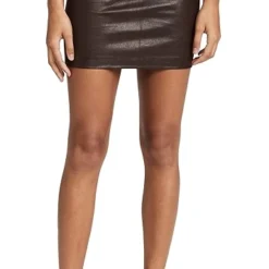 SPRWMN Leather Mini Skirt -Deals Glitz Muse Store sprwm3010410802 1631285060411 2 0. UX357 QL90