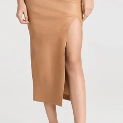 SPRWMN Tube Skirt With Front Slit