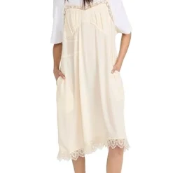 Simone Rocha T-Shirt Midi Dress With Camisole Front And Lace Trim -Deals Glitz Muse Store sroch302161f8aa 1677785488542 2 0. UX357 QL90