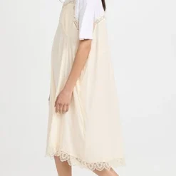 Simone Rocha T-Shirt Midi Dress With Camisole Front And Lace Trim -Deals Glitz Muse Store sroch302161f8aa 1677785488555 2 0. UX357 QL90