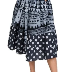 Studio 189 Black Mixed-Print Midi Skirt -Deals Glitz Muse Store stdon300141ba03 1657559801078 2 0. UX357 QL90