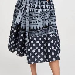 Studio 189 Black Mixed-Print Midi Skirt -Deals Glitz Muse Store stdon300141ba03 1657559801208 2 0. UX357 QL90