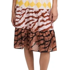 Studio 189 Cotton Mixed Print Prairie Skirt -Deals Glitz Muse Store stdon300281fa9f 1683650645320 2 0. UX357 QL90