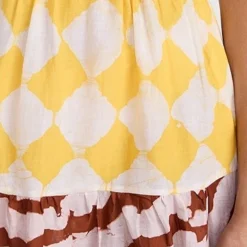 Studio 189 Cotton Mixed Print Prairie Skirt -Deals Glitz Muse Store stdon300281fa9f 1683650645619 2 0. UX357 QL90