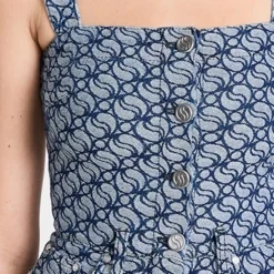 Stella McCartney S Wave All Over Denim Jacquard Linda Dress -Deals Glitz Muse Store stela219581a50c 1668799753593 2 0. UX357 QL90