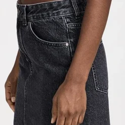 Stella McCartney Washed Black A Line Denim Mini Skirt -Deals Glitz Muse Store stela2196812631 1669414759476 2 0. UX357 QL90