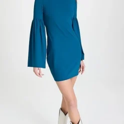 Susana Monaco Bell Sleeve Mini Dress