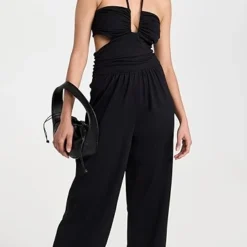 Susana Monaco Square String Halter Jumpsuit