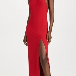 Susana Monaco Halter Low Back Slit Dress -Deals Glitz Muse Store susan4095930226 1677615370377 2 0. UX357 QL90