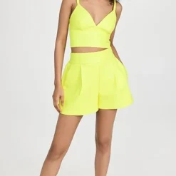 Susana Monaco Faux Leather Pleated Shorts -Deals Glitz Muse Store susan4098023646 1682956099336 2 0. UX357 QL90