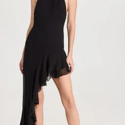 The Andamane Mirtha Ruffle Asymmetrical Dress