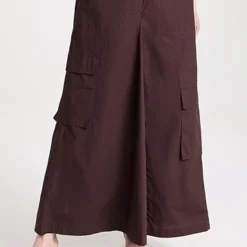 Tibi Vintage Cotton Pull On Cargo Godet Skirt