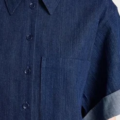 Tibi Washed Denim Shirt Dress -Deals Glitz Muse Store tibdb304511fb75 1683299632675 2 0. UX357 QL90