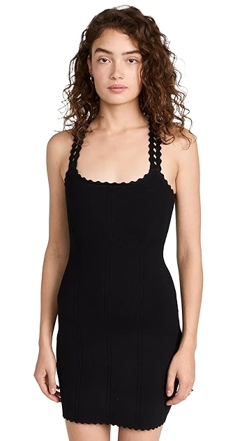 Victoria Beckham Scalloped Strap Mini Dress 8 Victoria Beckham Scalloped Strap Mini Dress - Image 6