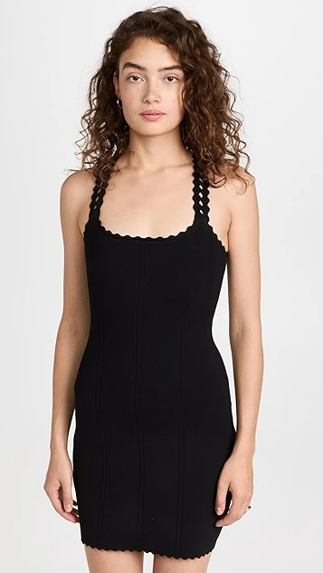 Victoria Beckham Scalloped Strap Mini Dress 9 Victoria Beckham Scalloped Strap Mini Dress - Image 7