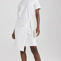 Vince Short Sleeve Side Tie Dress