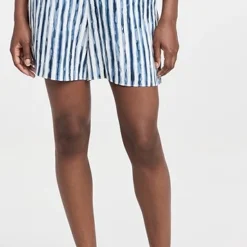Vince Painterly Stripe Pull On Shorts