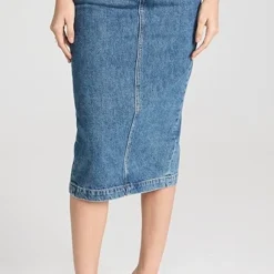WARDROBE.NYC Denim Midi Skirt -Deals Glitz Muse Store wardr3005111873 1675783142809 2 0. UX357 QL90