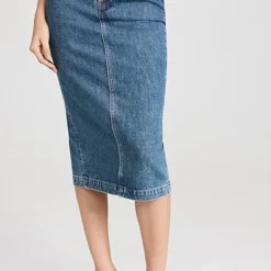 WARDROBE.NYC Denim Midi Skirt