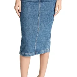 WARDROBE.NYC Denim Midi Skirt -Deals Glitz Muse Store wardr3005111873 1675783144007 2 0. UX357 QL90