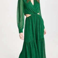 WAYF Cut Out Tiered Maxi Dress