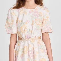 WAYF Plaza Cut Out Mini Dress