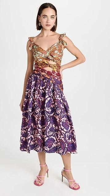 Zimmermann Tiggy Bow Midi Dress