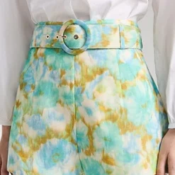 Zimmermann High Tide Ikat Shorts