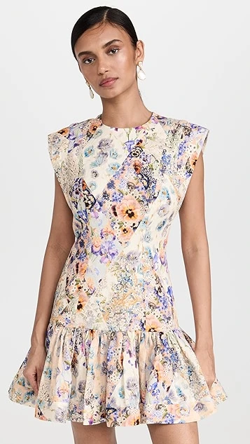 Zimmermann Tama Flounce Short Dress
