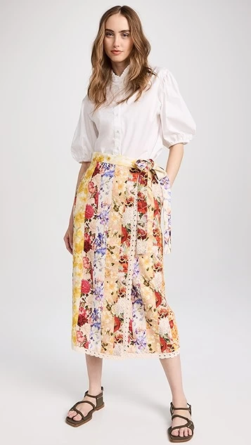Zimmermann Wonderland Wrap Skirt 6 Zimmermann Wonderland Wrap Skirt - Image 4