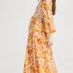 Zimmermann Raie Smocked Bodice Midi Dress -Deals Glitz Muse Store zimme428301e422 1683058515814 2 0. UX357 QL90