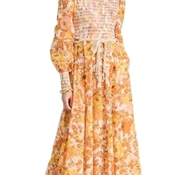 Zimmermann Raie Smocked Bodice Midi Dress -Deals Glitz Muse Store zimme428301e422 1683058516605 2 0. UX357 QL90