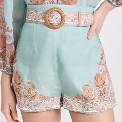 Zimmermann Devi Tuck Shorts